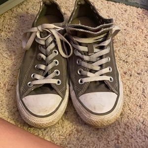 Grey low rise converse